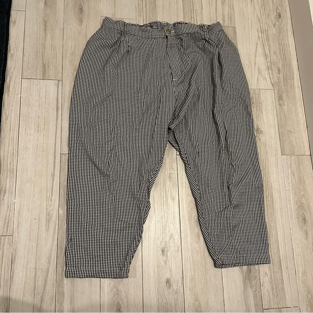 Big Bud Press Checker Trousers - Black & White